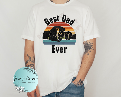 Best Dad Black letters t-shirt